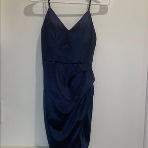 B Darlin Midnight Blue Mini Dress